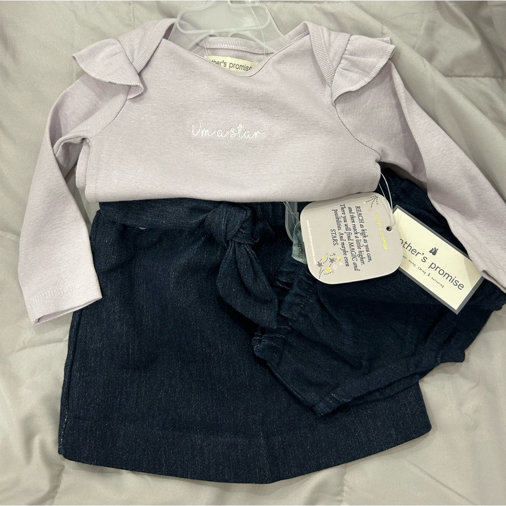 mother’s promise NWT🏷️Baby👶🏽Girls👧🏻3 PCs Set Skirt & Underwear🩲Sz Various